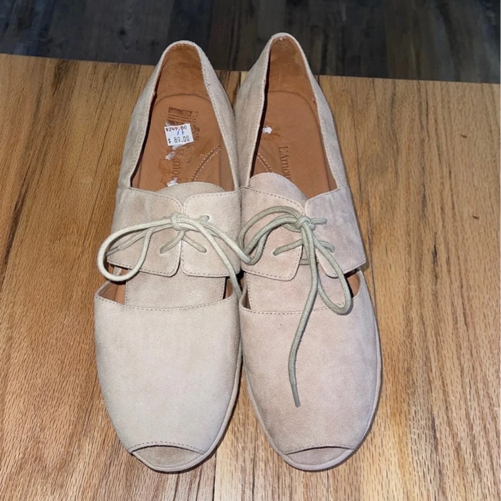 L'amour des Pieds Alsion Tan Beige Platform Sandal